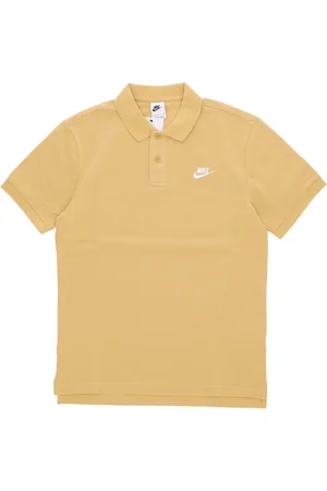 Nike Tops, Heren, Geel, L, Katoen, Short Sleeve Polo Matchup Polo