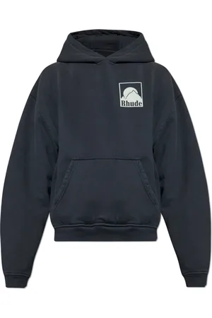 Rhude Sweatshirts & Hoodies, Heren, Grijs, S, Katoen, Logo Sweatshirt