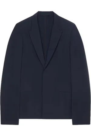 Givenchy Jassen, Heren, Blauw, S, Wol, Slim Fit Travel Jacket