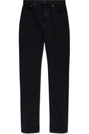 Saint Laurent Jeans, Dames, Zwart, W26, Katoen, Tapered Jeans
