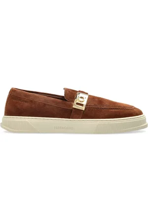 Salvatore Ferragamo Schoenen, Heren, Bruin, 41 1/2 EU, Leer, Schoenen Brad