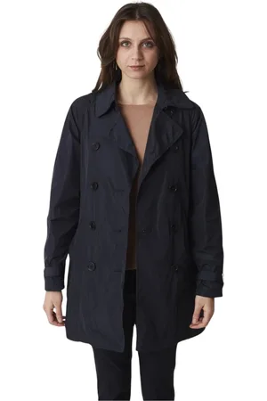 Aspesi Mantels, Dames, Blauw, L, Belted Coat