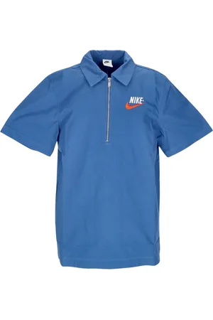 Nike Tops, Heren, Blauw, XS, Katoen, Polo Sportswear Overshirt Trend