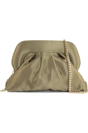 ROBERTO FESTA Tassen, Dames, Groen, ONE Size, Satijn, Ophelia Clutch