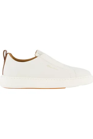 santoni Schoenen, Heren, Wit, 40 EU, Leer, Victor Sneaker