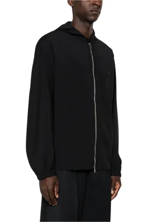 Givenchy Jassen, Heren, Zwart, L, Wol, Hooded Jacket 4G Metal