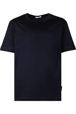Paolo Pecora Tops, Heren, Blauw, M, Katoen, Elegante Crew Neck Sweater Blauw