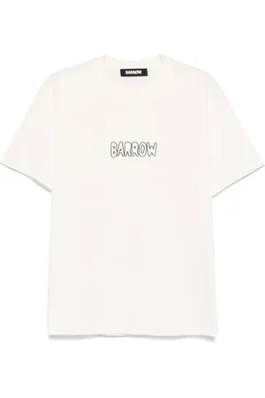 BARROW Tops, Heren, Wit, M, Katoen, Jersey T-Shirt