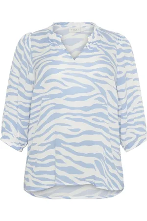 Kaffe Blouses & Shirts, Dames, Veelkleurig, 5Xl, Vrouwelijke Blouse met Bloemenprint