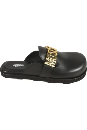 Moschino Schoenen, Dames, Zwart, 38 EU, Platte schoenen voor vrouwen