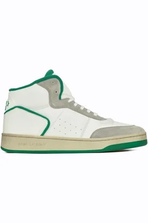 Saint Laurent Schoenen, Heren, Wit, 42 EU, Leer, Casual Sneakers