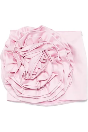 ROTATE Rokken, Dames, Roze, M, Roze Roze 3D Detail Rok