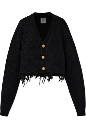 Vetements Truien, Dames, Zwart, S, Wol, Wollen Vest