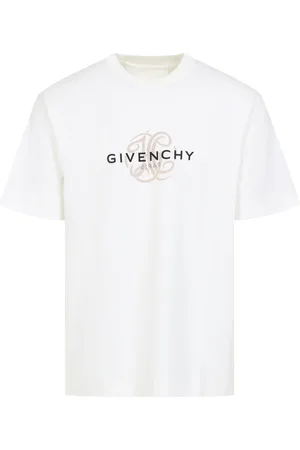 Givenchy Tops, Heren, Wit, L, Katoen, Casual Katoenen T-shirt