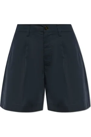 Woolrich Korte broeken, Dames, Blauw, W26, Katoen, Katoenen shorts
