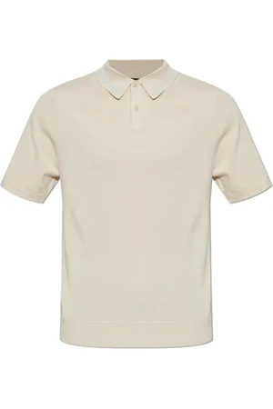 Paul Smith Tops, Heren, , M, Wol, Wollen polo met geborduurd logo