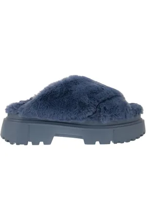 Hogan Schoenen, Heren, Blauw, 38 EU, Flat Sandalen