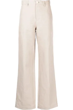A.P.C. Broeken, Dames, , M, Katoen, Wide-Leg Broek
