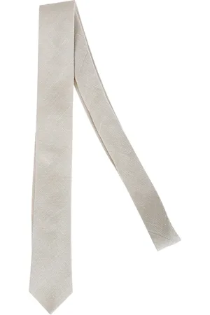 ELEVENTY Accessoires, Heren, , ONE Size, Wol, Linnen Wol Zijde Stropdas Effen