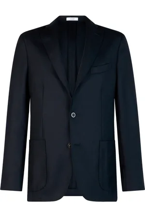 Boglioli Jassen, Heren, Blauw, XL, Wol, Hopsack Wool K-Jacket