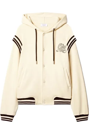 OFF-WHITE Sweatshirts & Hoodies, Heren, Geel, L, Varsity Fleece Hoodie