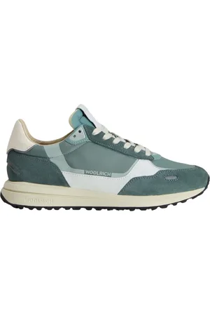 Woolrich Schoenen, Heren, Veelkleurig, 41 EU, Retro Groene Sneaker