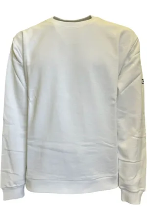 GCDS Sweatshirts & Hoodies, Heren, Wit, S, Katoen, Essentials Katoenen Crewneck Sweatshirt Wit