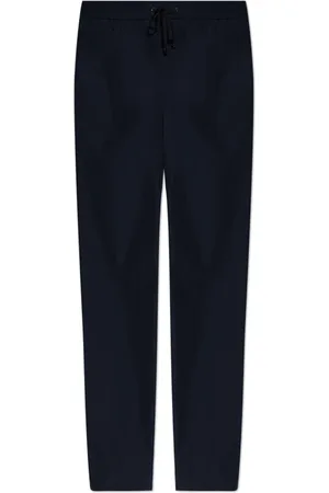 Moncler Broeken, Heren, Blauw, XL, Nylon, Wijdvallende nylon broek