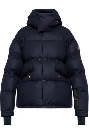 Moncler Jassen, Heren, Blauw, 3Xl, Wol, Krun Down Jacket