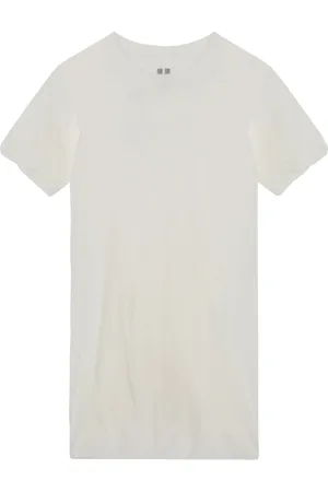 Rick Owens Tops, Heren, Wit, M, Korte mouwen ronde hals T-shirt