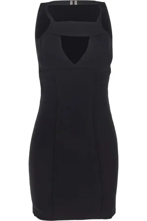 Rick Owens Kleedjes, Dames, Zwart, M, Polyester, Sling Mini Jurk