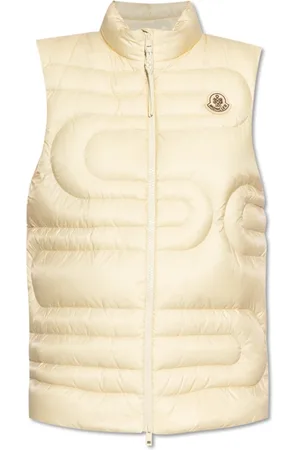 Moncler Jassen, Dames, Geel, S, Down Vest Xihu