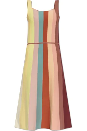 Paul Smith Kleedjes, Dames, Veelkleurig, S, Katoen, Jurk met streepjespatroon