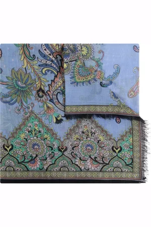 Etro Accessoires, Dames, Veelkleurig, ONE Size, Katoen, Sjaal met decoratieve print