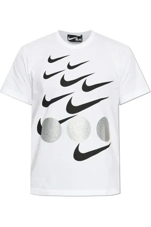 Comme des Garçons Tops, unisex, Wit, XS, Katoen, Zwart x Nike