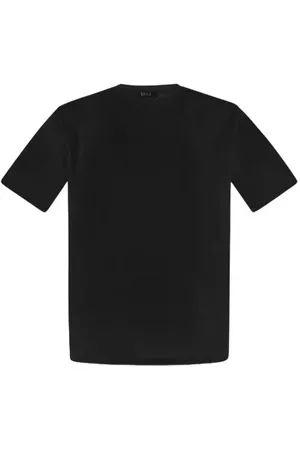 HERNO Tops, Heren, Zwart, L, Crew Neck T-shirts en Polos Zwart
