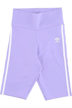 adidas Korte broeken, Dames, Paars, XL, Polyester, High-Waisted Short Tights