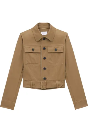 Saint Laurent Jassen, Dames, , S, Katoen, Cropped Jas