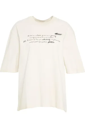 Golden Goose Tops, Dames, Wit, M, Katoen, Wit T-shirt met elegante details