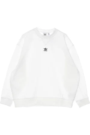 adidas Sweatshirts & Hoodies, Dames, Wit, XL, Katoen, Lichtgewicht Crewneck Sweatshirt