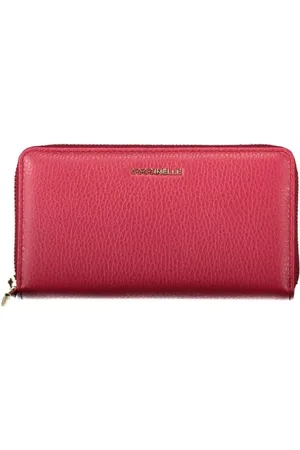 Coccinelle Accessoires, Dames, Rood, ONE Size, Leer, Luxe Leren Portemonnee met Meerdere Compartimenten
