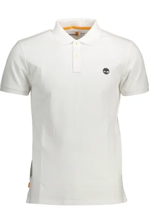 Timberland Tops, Heren, Wit, L, Katoen, Wit Slim Fit Polo Shirt