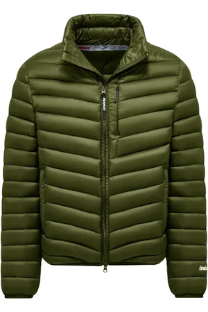 Invicta Jassen, Heren, Groen, XL, Gewatteerde Hoge Jas Groen