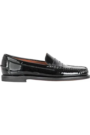 SEBAGO Schoenen, Dames, Zwart, 37 1/2 EU, Leer, Lakschoenen van lakleer met ronde neus