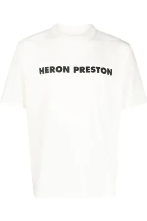 Heron Preston Tops, Heren, Wit, M, Katoen, Dit is geen T-shirt in het wit