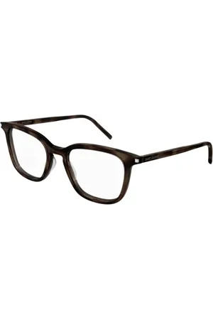 Saint Laurent Accessoires, unisex, Zwart, ONE Size, Klassieke donkere tortoiseshell acetaat zonnebril SL 479