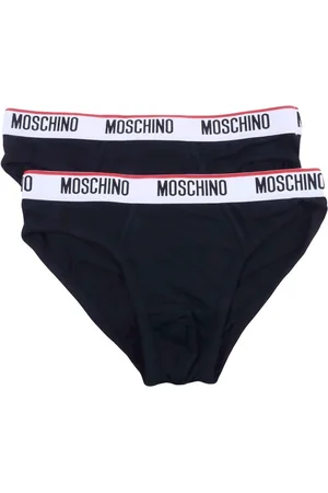 Moschino Ondergoed, Heren, Zwart, L, Katoen, Heren Zwarte Slip Ondergoed Pak