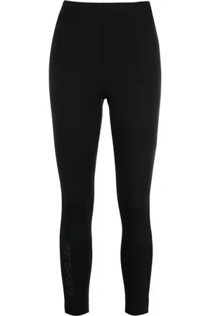Moncler Broeken, Dames, Zwart, S, Spandex, Tech Leggings voor Outdoor Activiteiten