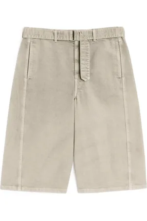 LEMAIRE Korte broeken, Heren, , S, Denim, Korte Twisted Denim Shorts