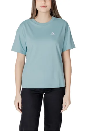 Converse Tops, Dames, Groen, S, Katoen, Groene Katoenen T-shirt voor Vrouwen
